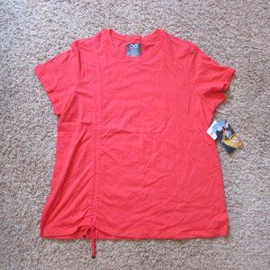 NWT Be Boundless XL 16/18 Begonia Pink White Speck Side Rouch T-Shirt Quality